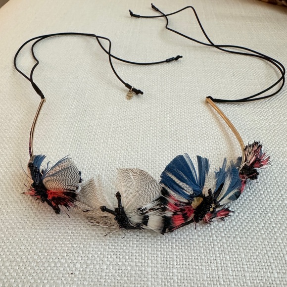 VALENTINO Feather Beaded Headband - Picture 5 of 9